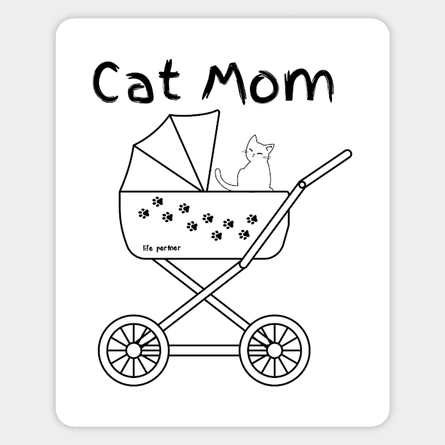 Cat Mom Magnet by Free Spirits & Hippies